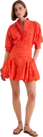 Simkhai Effie bubble mini dress US 6 rød dame Simkhai Effie bubble mini dress US 6 rød dame