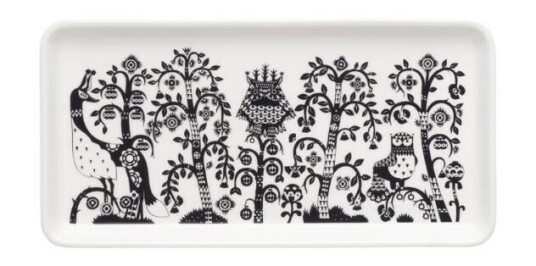 iittala Taika tallerken rektangel 12x24 cm svart iittala Taika tallerken rektangel 12x24 cm svart