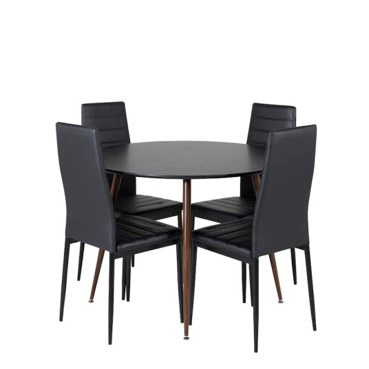 Venture Home Spisegruppe Venture Home Plake med 4 Sly Stoler Rundt GR19730