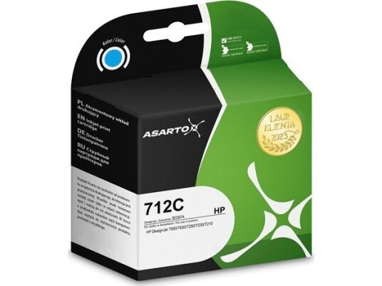 Tusz Asarto Tusz Asarto Til Hp 712C | 3Ed67a | 29 Ml | Cyan