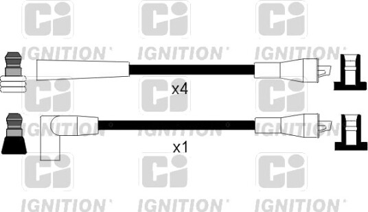 Tennplugg kabelsett QUINTON HAZELL XC1071