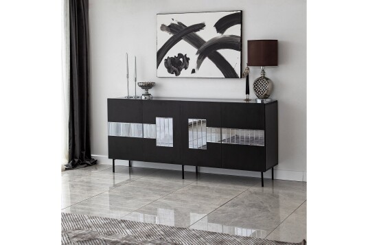 Djarhint Konsollbord 180 cm Svart