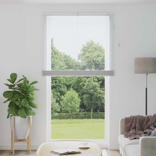 vidaXL Venetiansk persienne Hvit 213 x 120 cm 25 mm PVC vidaXL Venetiansk persienne Hvit 213 x 120 cm 25 mm PVC