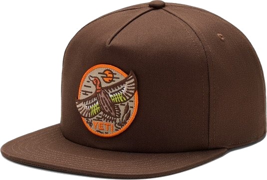 Yeti Built For The Wild Duck Flat Brim Hat Dark Brown OneSize Yeti Built For The Wild Duck Flat Brim Hat Dark Brown OneSize