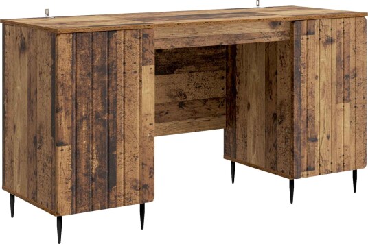 vidaXL Skrivebord Gammelt tre 142,5 x 50 x 75 cm Konstruert tre