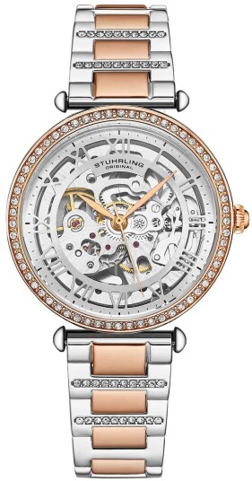 Stührling Original Dameklokke 4023.2 Luxe Sølvfarget/Rose gulltonet Stührling Original Dameklokke 4023.2 Luxe Sølvfarget/Rose gulltonet