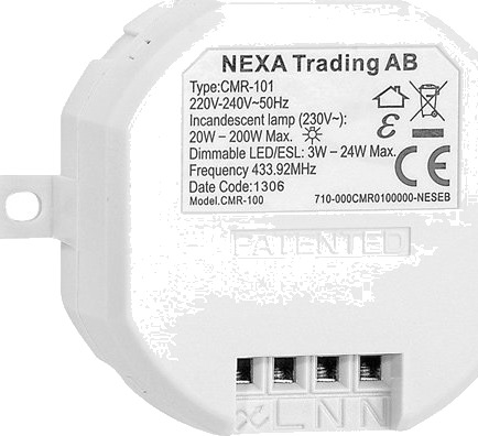 Nexa Wireless Mottager Dimmer For LED CMR-101 - 4514768 1644848-01-0 1620874
