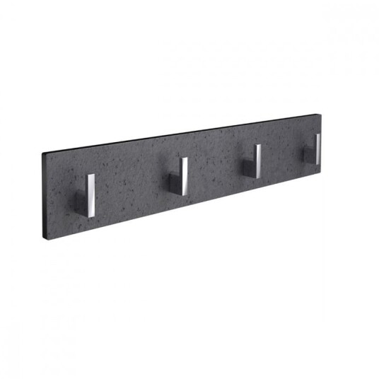 Hylle med 4 knagger 45cm