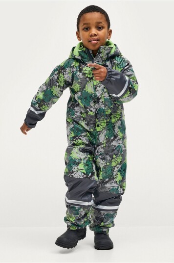 Ellos Collection - Regndress Regna med fleecefôr - Grønn