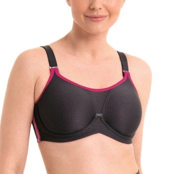 Anita BH Active Underwire Sports Bra Svart/Rosa G 80 Dame