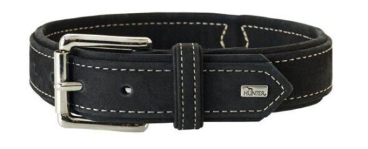 Hunter Hundehalsbånd Hunting 40 Svart 29-35 cm Lær