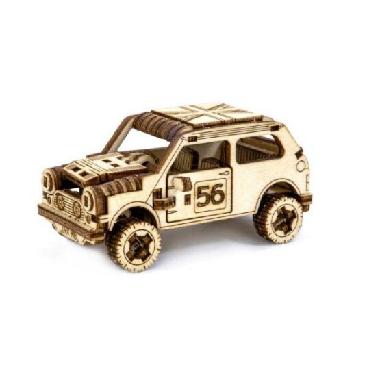 WoodenCity Rallybil 1 3D Puslespill 98 Deler WoodenCity Rallybil 1 3D Puslespill 98 Deler