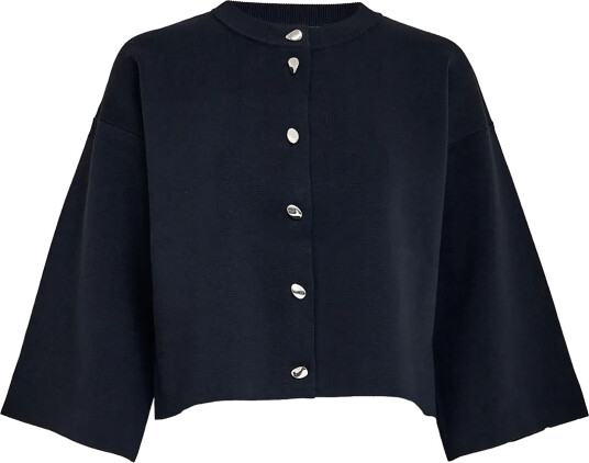 Minus Mselenora Knit Cardigan Navy XS Minus Mselenora Knit Cardigan Navy XS
