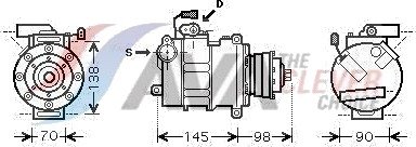 AC-kompressor AVA COOLING SYSTEMS AIAK280
