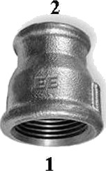 Odlewnia Zawiercie Reduksjonssokkel M2 1 X 1/2" Svart