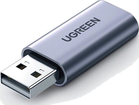 Ugreen USB-A til AUX mini jack 3,5 mm lydadapter - Grå Ugreen USB-A til AUX mini jack 3,5 mm lydadapter - Grå