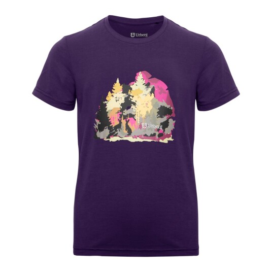 Urberg Juniors' Printed Tree Tee Grape 98/104