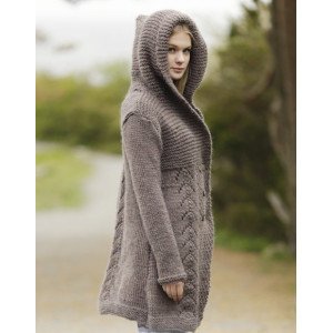 Into The Woods by DROPS Design Jakke Strikkeoppskrift str. S XXXL Small
