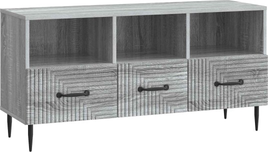TV skap med skuff Grå sonoma 102 x 34,5 x 50 cm Konstruert tre TV skap med skuff Grå sonoma 102 x 34,5 x 50 cm Konstruert tre