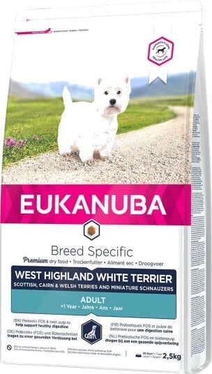 Eukanuba Breed West Highland White Terrier Tørrfôr 3 X 2.5 kg