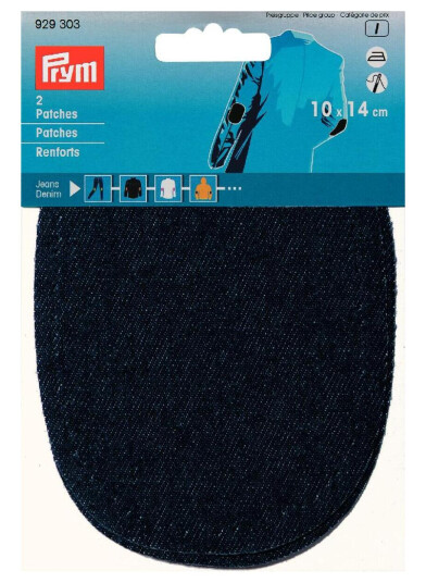 Reparasjonslapper jeans 10 x 14 cm , marine blå Reparasjonslapper jeans 10 x 14 cm , marine blå