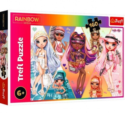 Puslespill 160 Brikker Morsomme Venner Rainbow High