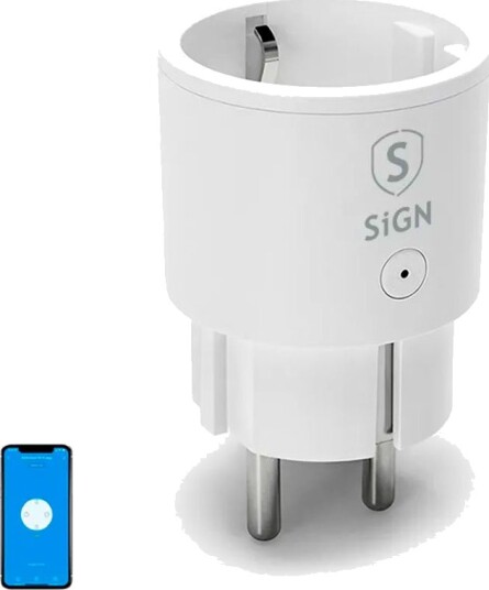 SiGN Smart Home Wifi Stikkontakt (1 Uttak) 10A SiGN Smart Home Wifi Stikkontakt (1 Uttak) 10A