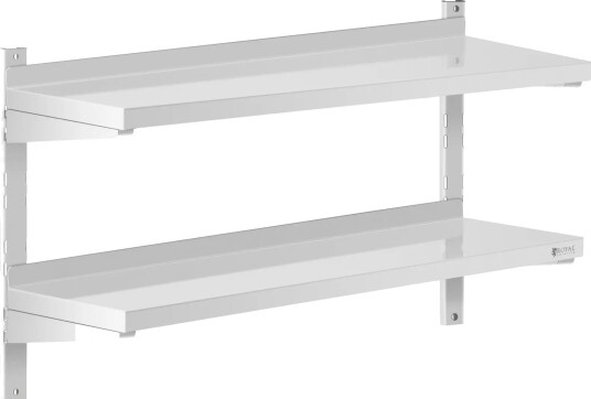 Royal Catering Stålhylle - 2 hyller - 30 x 100 cm 10011455