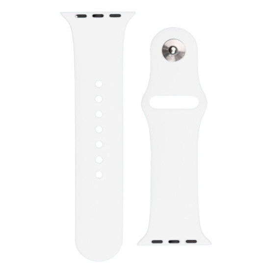 Hurtel Silikonrem for Apple Watch 42/44/45mm Hvit