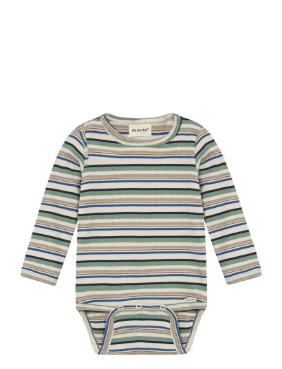 Minymo Body Ls Y/D Rib Multi/patterned 56