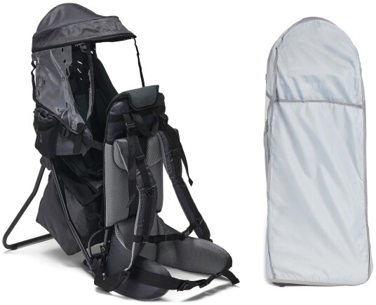 North 13.5 Adventure Bæremeis med Støtte Inkl. Regntrekk Grey
