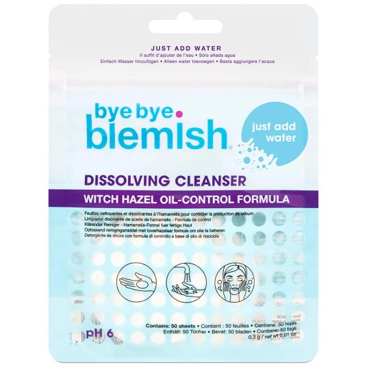 Bye bye Blemish Dissolving Cleanser Sheets 50 stk