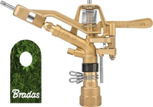 Bradas Pulserende Roterende Sprinkler Justerbar 360 Gw 1" 50 M 0277
