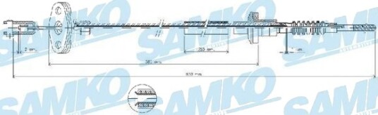 SAMKO C0035C Clutchkabel