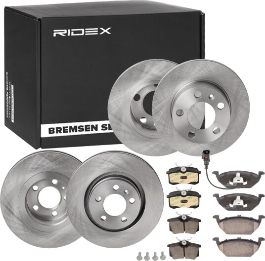 Bremseskiver og -klosser RIDEX 3405B0314