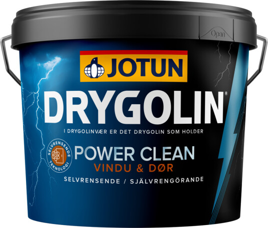 Jotun Eksteriormaling Drygolin Power Clean Vindu Og Dor Klassisk Hvit Base 2.7l