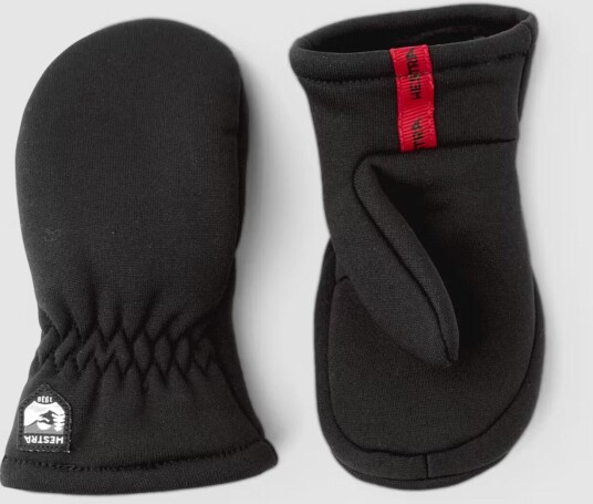 Hestra Kids Fleece Liner Mitt Black 3