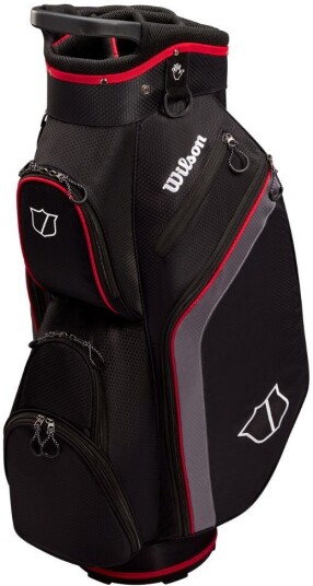 Wilson Lite 3 Trallebag Svart/grå/rød Wilson Lite 3 Trallebag Svart/grå/rød