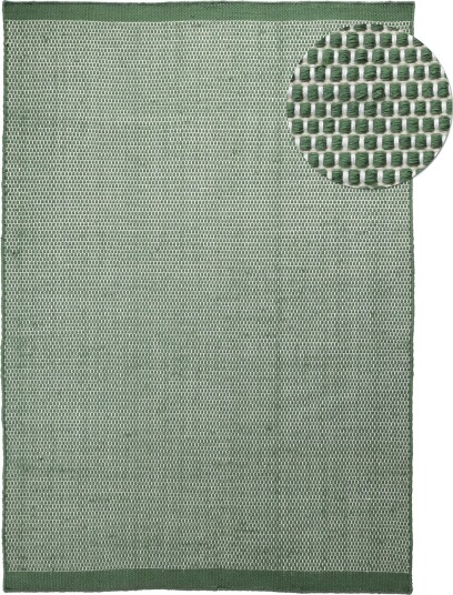 Innendørs/Utendørs tepper Coastal Wool Look grønn/hvit Størrelse: 160 x 230 cm