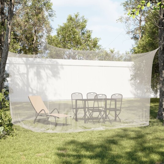 vidaXL Myggnett for utendørs 220 mesh hvit 300x300x250 cm vidaXL Myggnett for utendørs 220 mesh hvit 300x300x250 cm