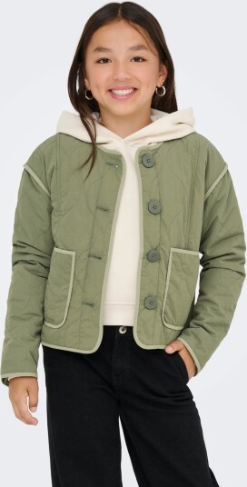 Kids Only Kogtenna Contrast Quilted Jacket Otw Khaki green 122