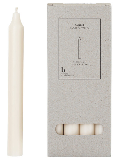 Broste Copenhagen Kronelys Moonlight-Haze 20cm 8stk