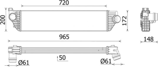 Intercooler MAHLE CI 669 000P Intercooler MAHLE CI 669 000P