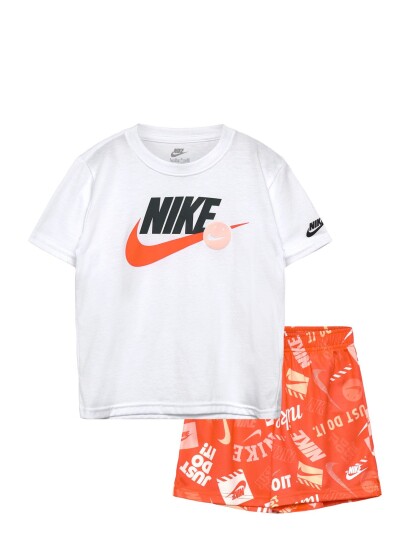 Nike Nkb B Nsw Itz Aop Short Set White 110/116