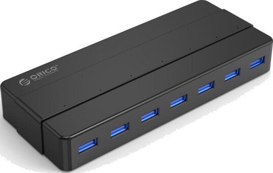 Orico H7928-U3-V1 USB-hub med 7x USB-A 3.0 Svart