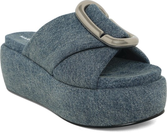 Marc Jacobs The Platform Sandal - MEDIUM WASH INDIGO - 36 Marc Jacobs The Platform Sandal - MEDIUM WASH INDIGO - 36