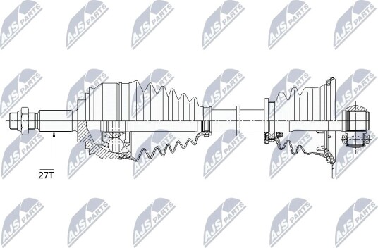 Nty Drivaksel NTY NPW RE 153 Nty Drivaksel NTY NPW RE 153