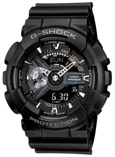 Casio Herreklokke GA 110 1BER G Shock Grå/Resinplast Ø51 mm Casio Herreklokke GA 110 1BER G Shock Grå/Resinplast Ø51 mm