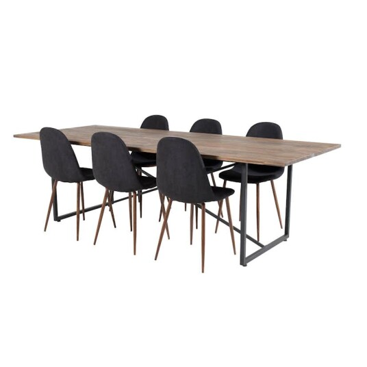 Venture Home Spisegruppe Venture Home Peo med 6 Pobbie Stoler Polyester GR19801