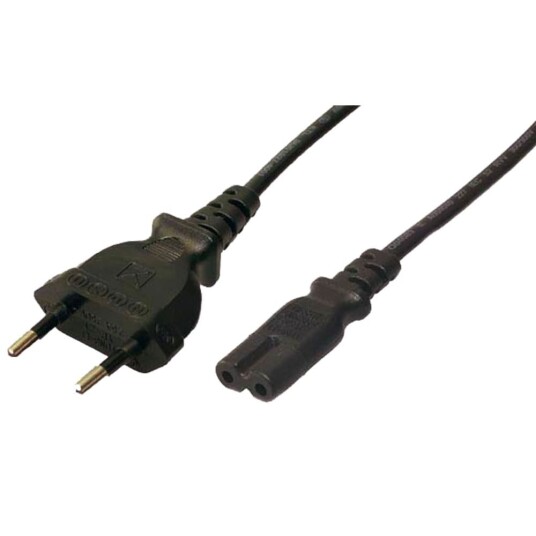 LogiLink Euro Strømkabel C7 1,8m Svart